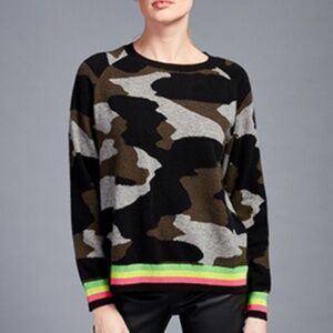 Brodie fine cashmere Kate camo sweater S